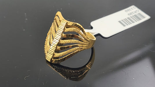 22k Solid Gold Ladies Simple Ring GR189