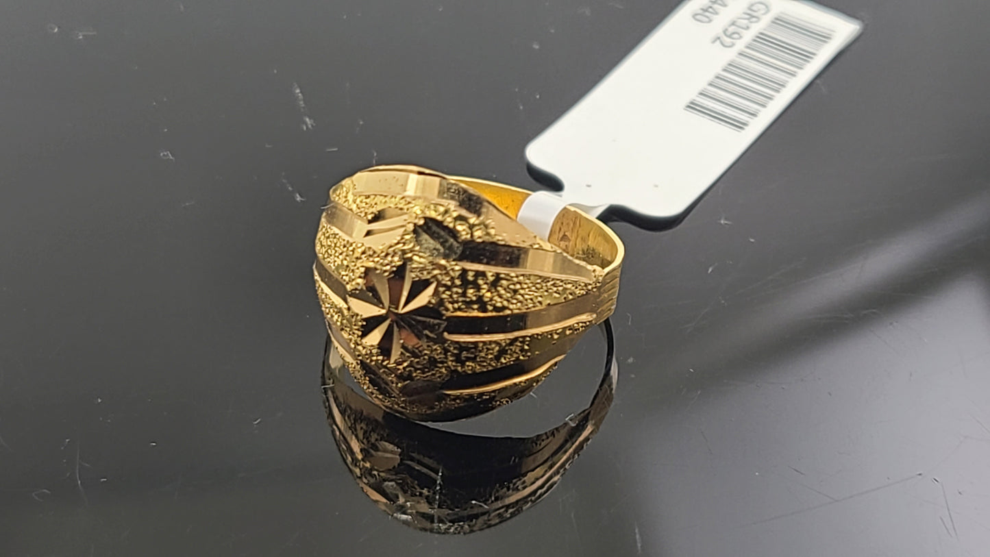 22k Solid Gold Ladies Simple Ring GR192
