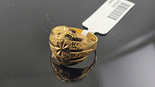 22k Solid Gold Ladies Simple Ring GR192