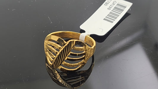 22k Solid Gold Ladies Simple Ring GR198