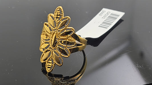 22k Solid Gold Ladies Simple Ring GR201