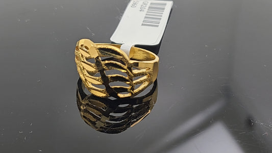 22k Solid Gold Ladies Simple Ring GR204