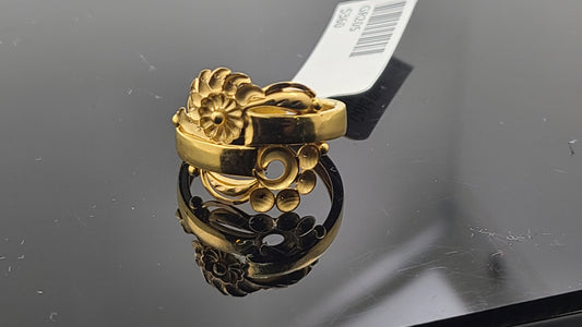 22k Solid Gold Ladies Simple Ring GR205