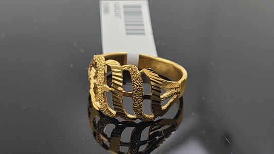 22k Solid Gold Ladies Simple Ring GR207