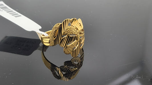 22k Solid Gold Ladies Simple Ring GR210