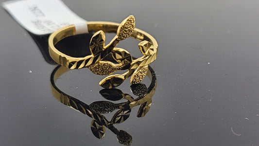 22k Solid Gold Ladies Simple Ring GR22