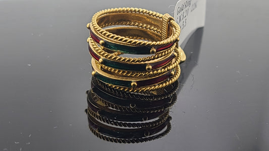 22k Solid Gold Ladies Simple Ring GR229