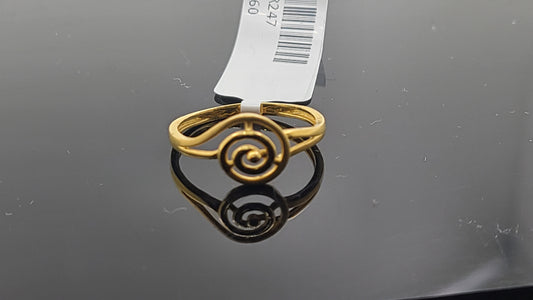 22k Solid Gold Ladies Simple Ring GR247