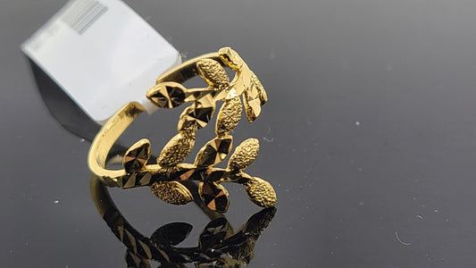 22k Solid Gold Ladies Simple Ring GR25