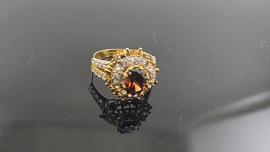 22k Solid Gold Ladies Simple Ring GR259