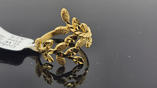22k Solid Gold Ladies Simple Ring GR26