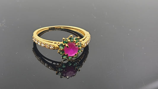 22k Solid Gold Ladies Simple Ring GR264