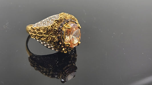 22k Solid Gold Ladies Simple Ring GR265