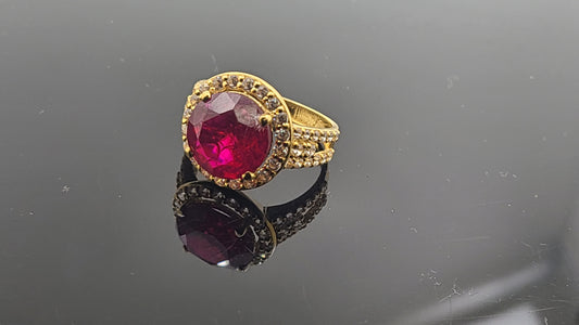 22k Solid Gold Ladies Simple Ring GR267