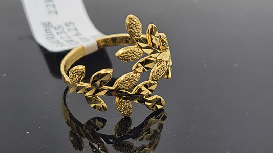 22k Solid Gold Ladies Simple Ring GR27