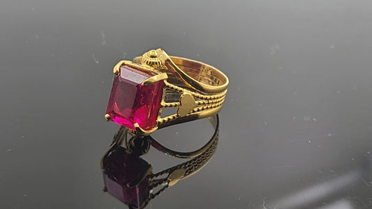 22k Solid Gold Ladies Simple Ring GR270