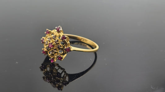 22k Solid Gold Ladies Simple Ring GR272