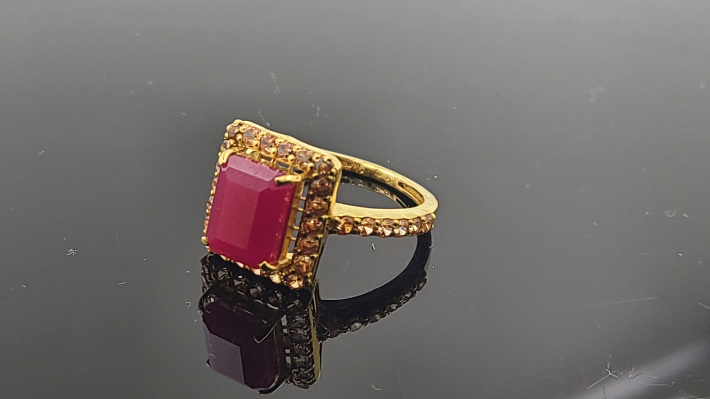 22k Solid Gold Ladies Simple Ring GR273