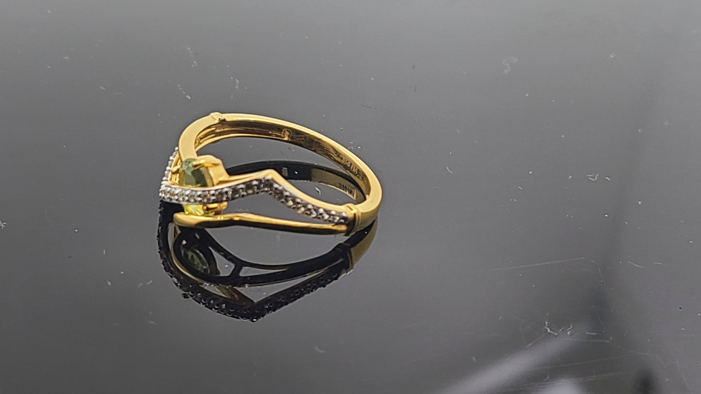 22k Solid Gold Ladies Simple Ring GR279