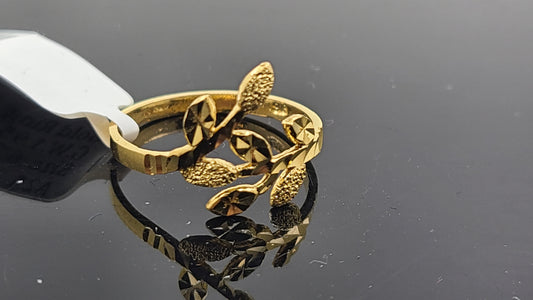 22k Solid Gold Ladies Simple Ring GR28