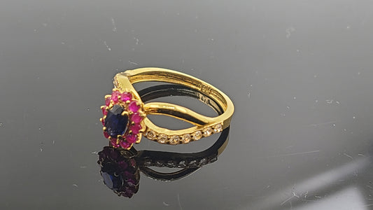22k Solid Gold Ladies Simple Ring GR283