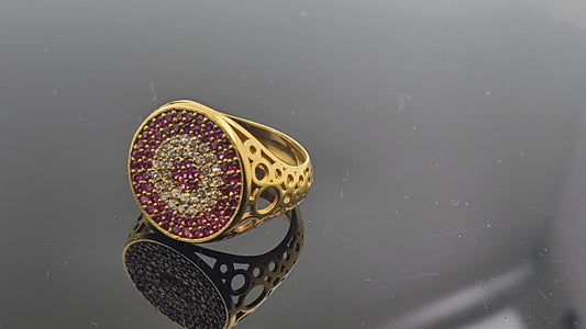 22k Solid Gold Ladies Simple Ring GR288