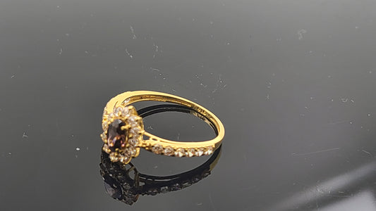 22k Solid Gold Ladies Simple Ring GR295