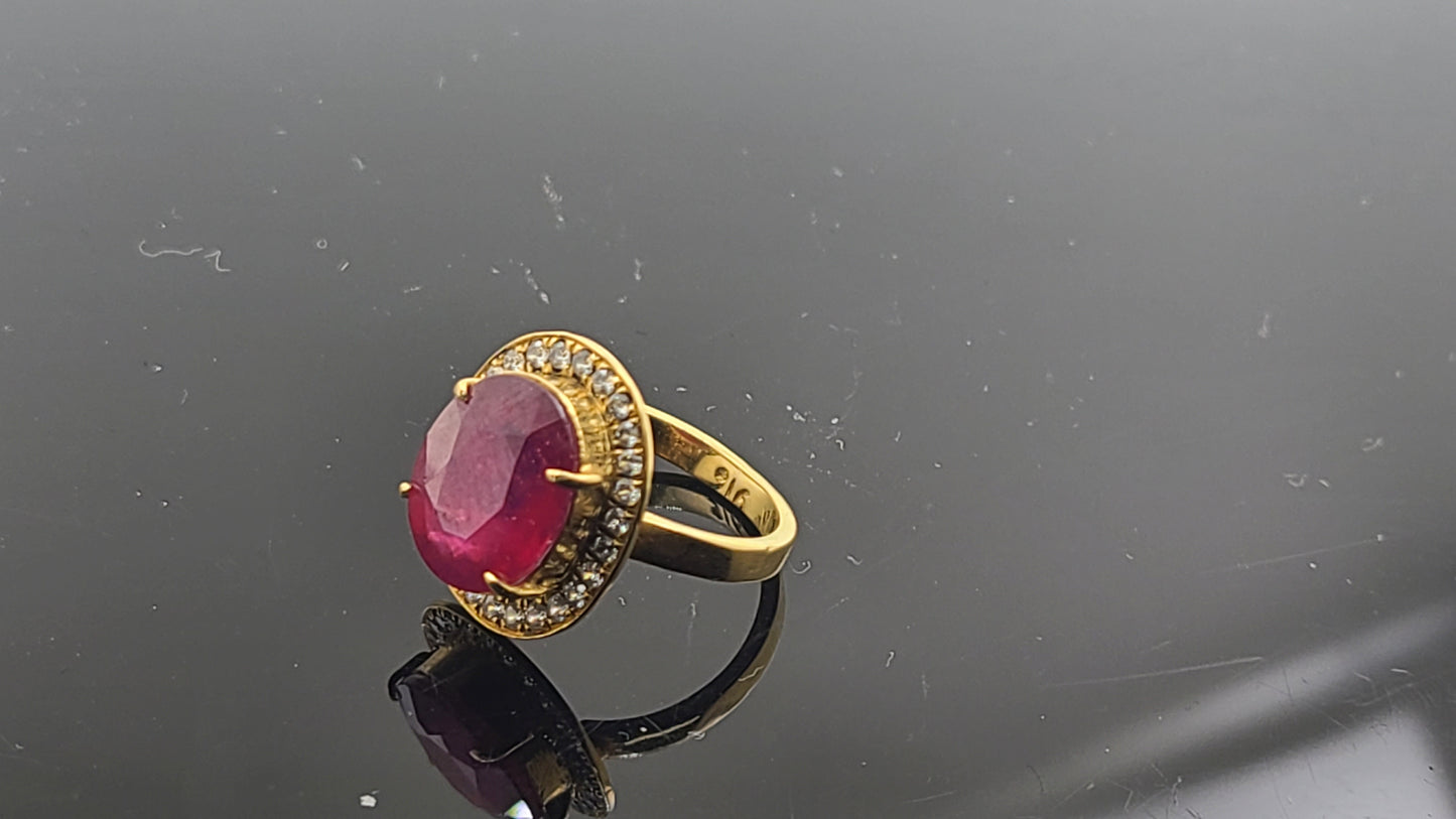 22k Solid Gold Ladies Simple Ring GR315