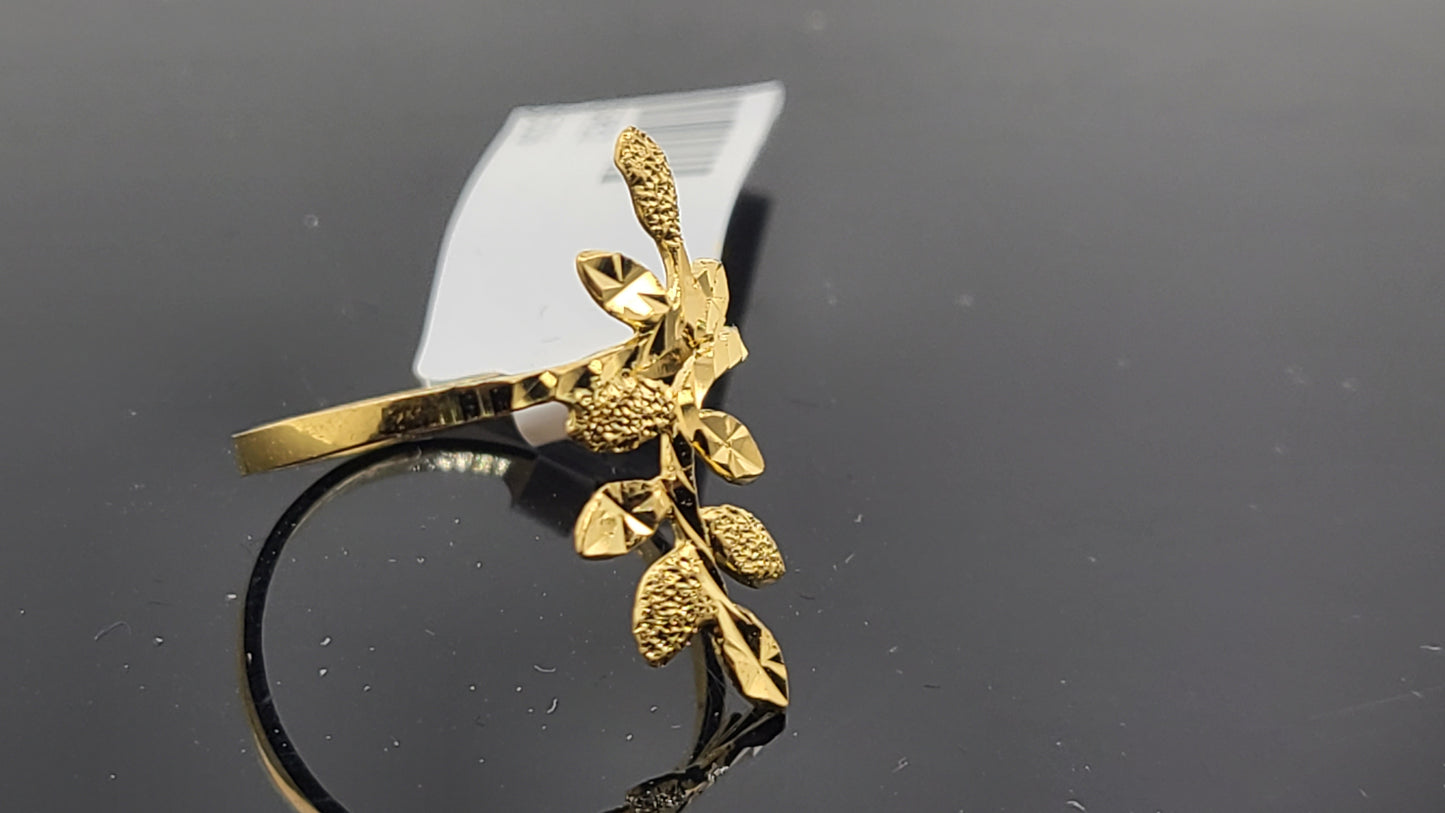 22k Solid Gold Ladies Simple Ring GR32