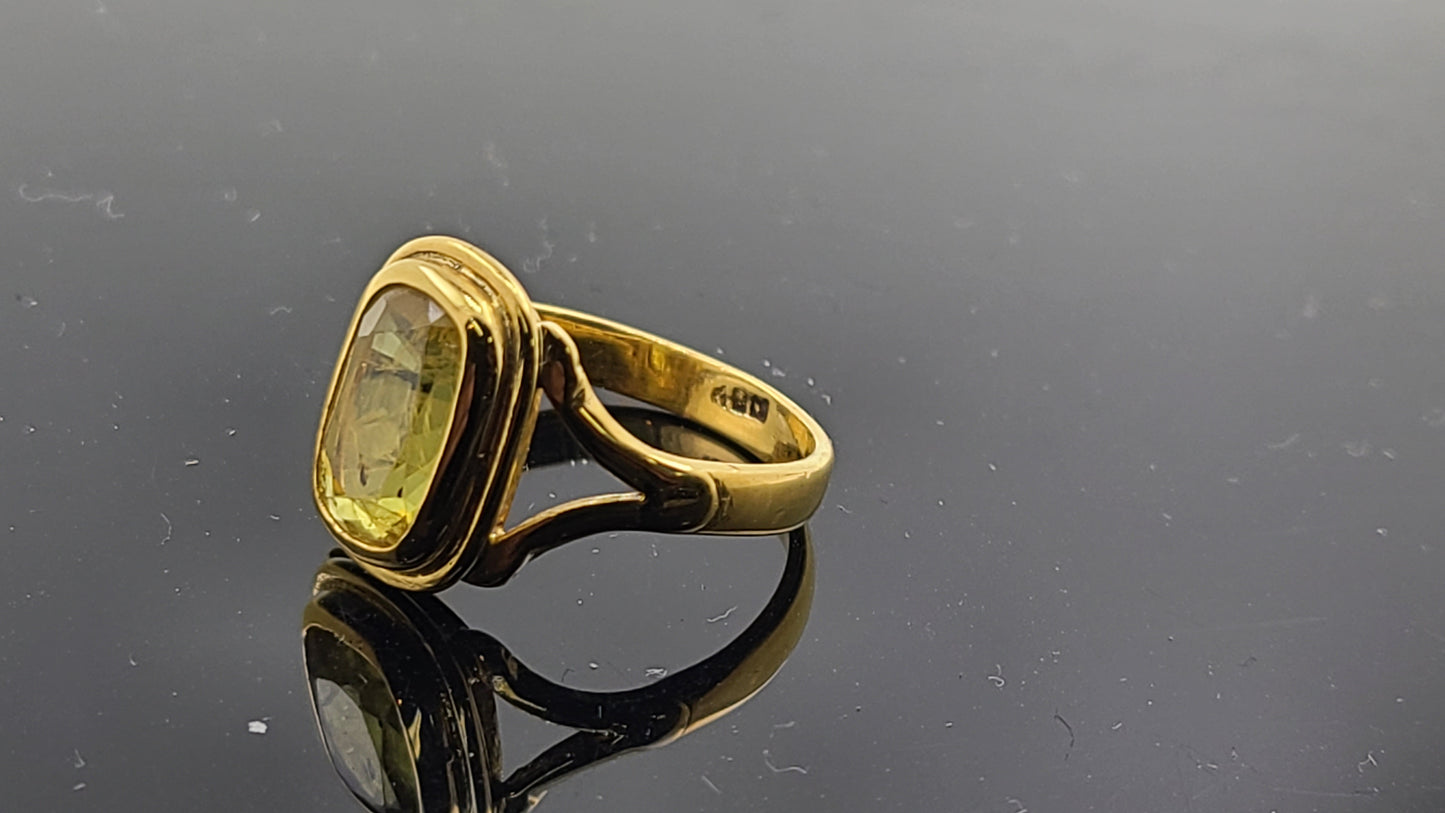 22k Solid Gold Ladies Simple Ring GR321