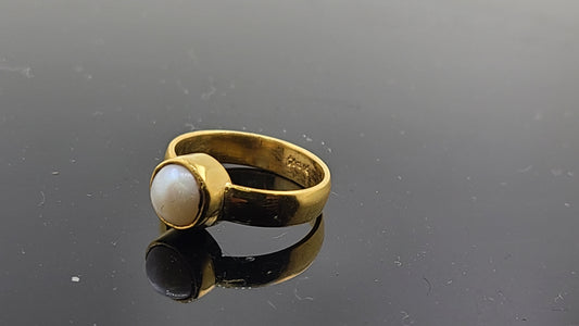 22k Solid Gold Ladies Simple Ring GR322