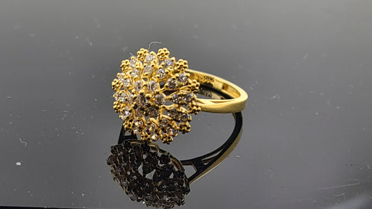 22k Solid Gold Ladies Simple Ring GR334