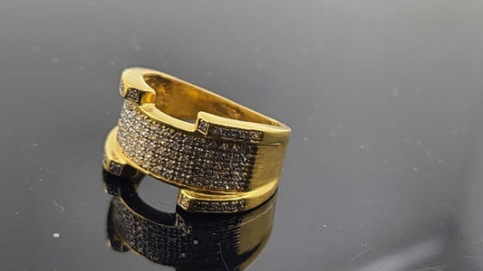 22k Solid Gold Ladies Simple Ring GR341