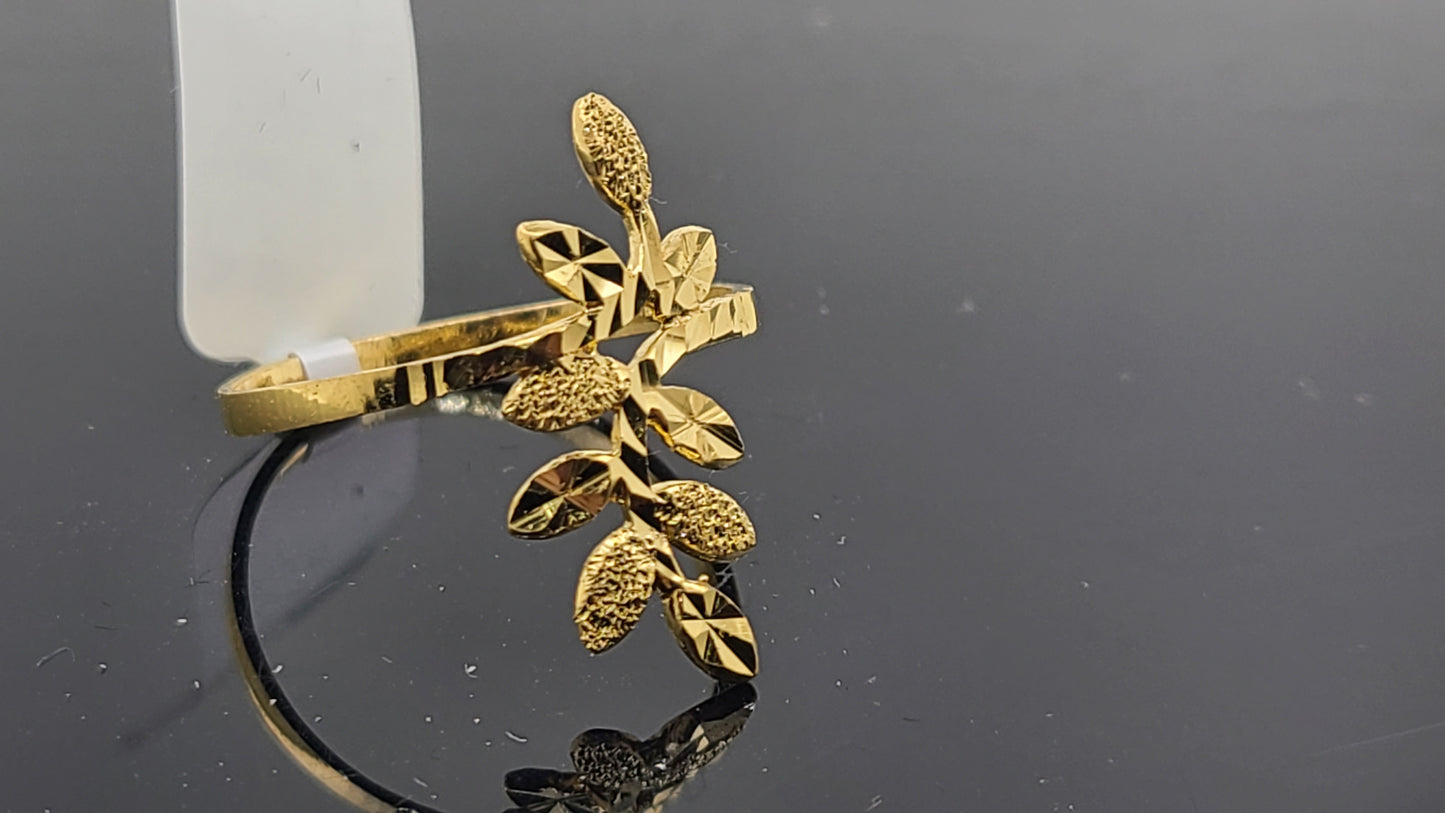 22k Solid Gold Ladies Simple Ring GR35
