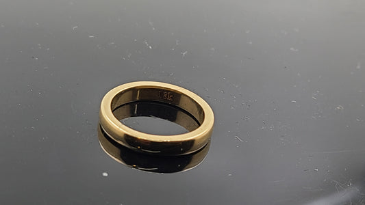 18k Solid Gold Ladies Simple Ring GR360