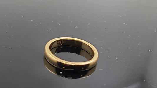 18k Solid Gold Ladies Simple Ring GR362