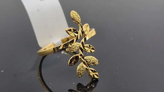 22k Solid Gold Ladies Simple Ring GR38