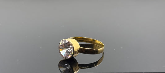 18k Solid Gold Ladies Simple Ring GR391