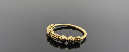 18k Solid Gold Ladies Simple Ring GR392