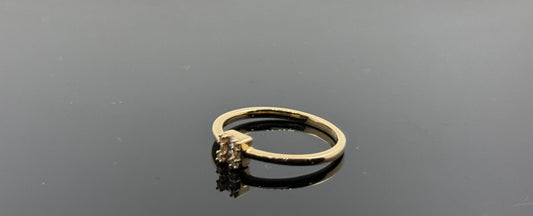 18k Solid Gold Ladies Simple Ring GR394