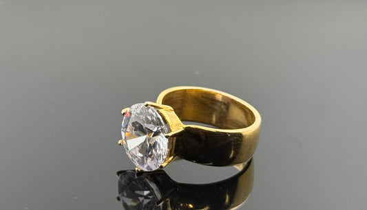 14k Solid Gold Ladies Simple Ring GR398