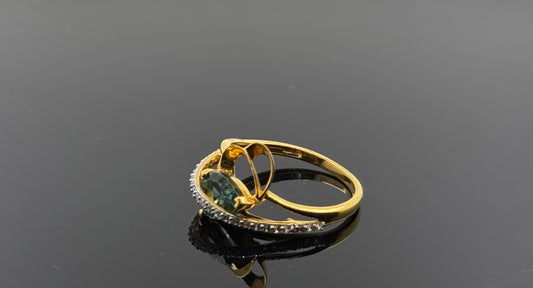 22k Solid Gold Ladies Simple Ring GR400