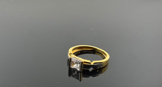 22k Solid Gold Ladies Simple Ring GR404
