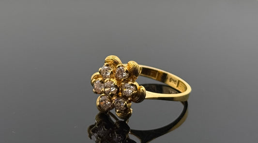 22k Solid Gold Ladies Simple Ring GR406