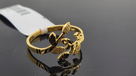 22k Solid Gold Ladies Simple Ring GR43