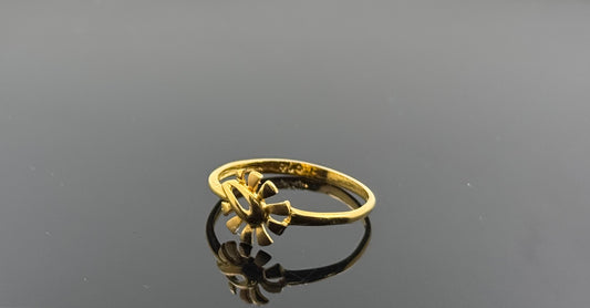 22k Solid Gold Ladies Simple Ring GR457