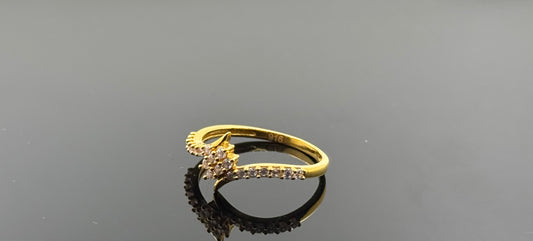 22k Solid Gold Ladies Simple Ring GR458