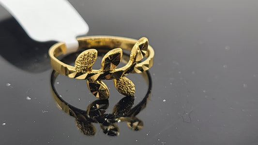 22k Solid Gold Ladies Simple Ring GR48