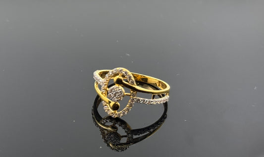 22k Solid Gold Ladies Simple Ring GR484