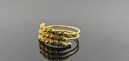 22k Solid Gold Ladies Simple Ring GR502